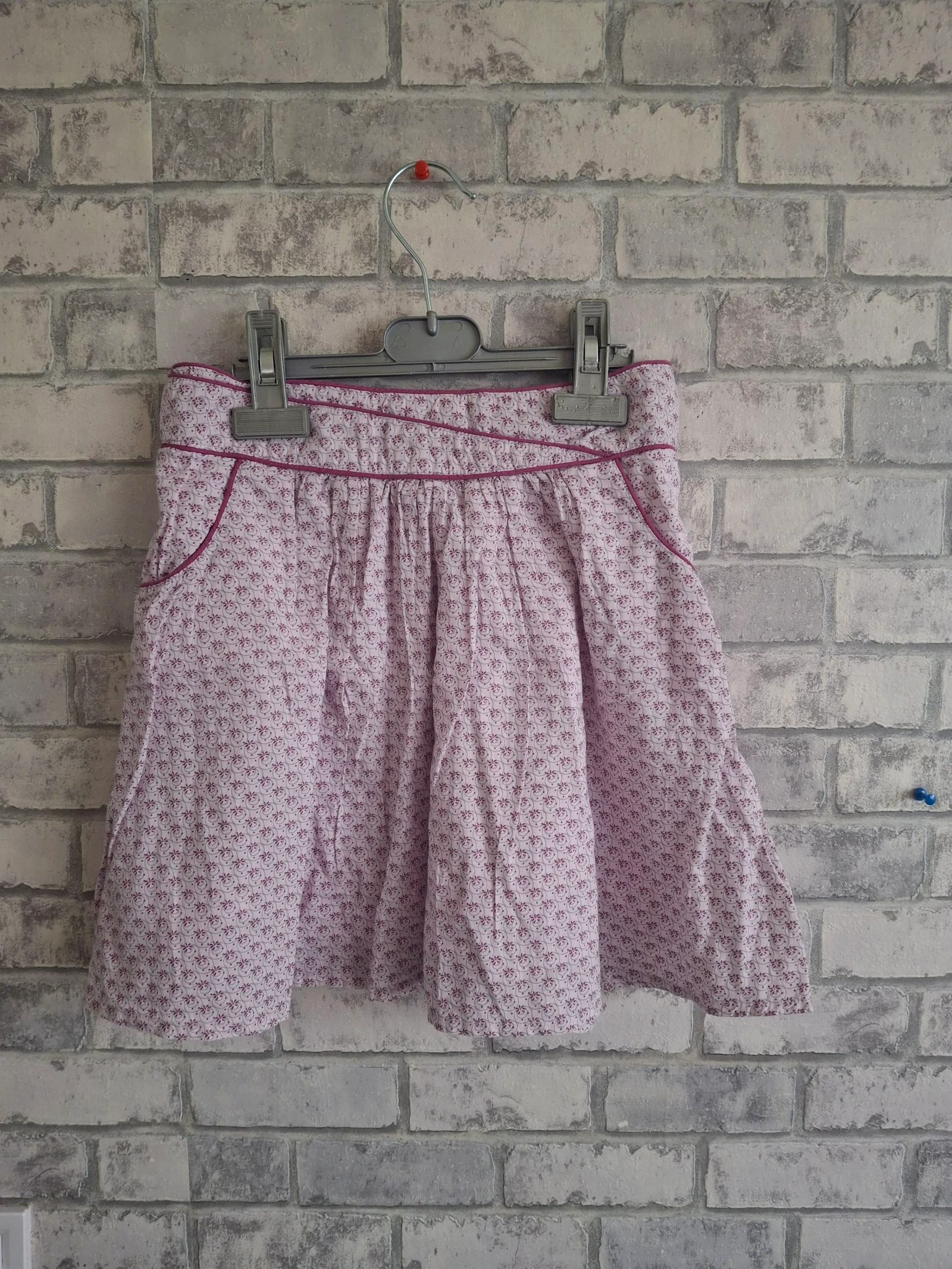 Jupe courte style bohème taille  12 ans vinylfraise
